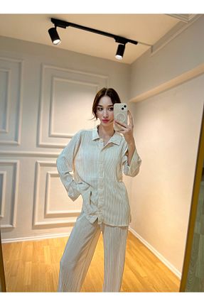 ست بالاتنه و پائین تنه بژ زنانه لیکرا Whıte Aura - کد 935322878