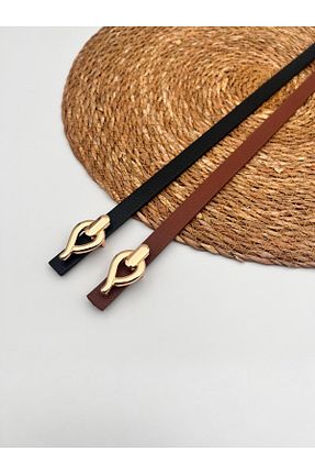 کمربند رنگی زنانه چرم مصنوعی Descoin - کد 935324102