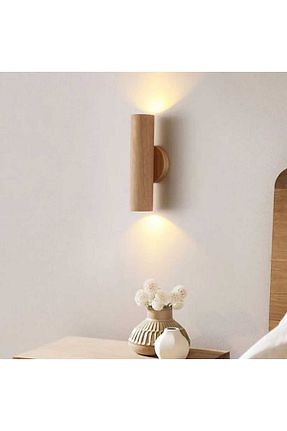 چراغ دیواری قهوه ای چوب Aysem Wood - کد 843226556