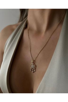 گردنبند استیل ( فولاد ) سرمه ای زنانه استیل ضد زنگ İNN JEWELLERY - کد 935371069