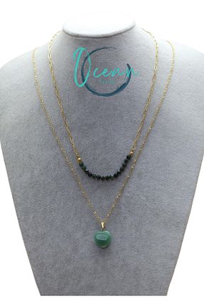 گردنبند استیل ( فولاد ) رنگی زنانه استیل ضد زنگ OCEANDESING - کد 935371369