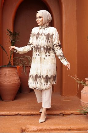 تونیک حجاب رنگی زنانه ویسکون N.S NEVA STYLE - کد 935452731