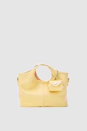 کیف دوشی زرد زنانه چرم مصنوعی Vina Bag - کد 935452726
