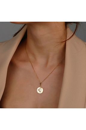 گردنبند نقره زرد زنانه 925 عیار ALTINTEMAS - کد 935455466