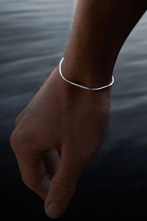 دستبند نقره سبز مردانه 925 عیار Ricco Jewellery - کد 866989270