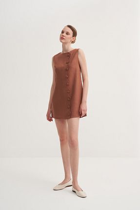لباس نارنجی زنانه بافتنی Jorbinol - کد 935457658