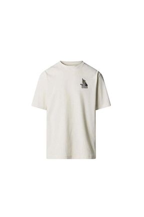 تیشرت سفید زنانه یقه دوچرخه The North Face - کد 936440679