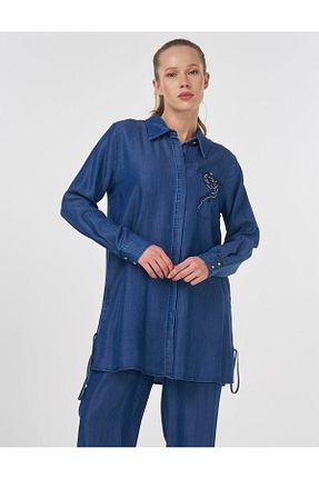 ست بالاتنه و پائین تنه حجاب سرمه ای زنانه رگولار Kayra - کد 935469262