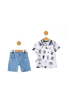 ست بالاتنه و پائین تنه سفید بچه گانه جین Store - کد 935472929