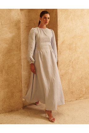 لباس حجاب آبی رگولار Kayra - کد 917372785
