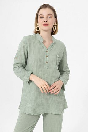 پیراهن سبز زنانه رگولار Heaven Ephesus - کد 665566362
