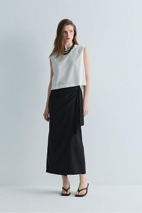 بلوز سفید زنانه ساده Suud Collection - کد 832477629