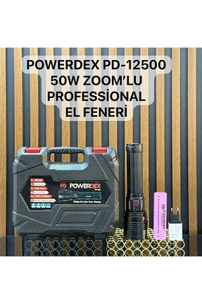 چراغ دستی مشکی powerdex - کد 854877300