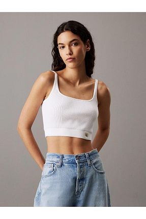 بلوز سفید زنانه ساده Calvin Klein - کد 936508267