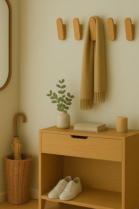 چوب لباسی قهوه ای چوب wooden hands - کد 880114318