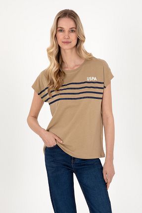تیشرت سبز زنانه یقه دوچرخه U.S. Polo Assn. - کد 935539577