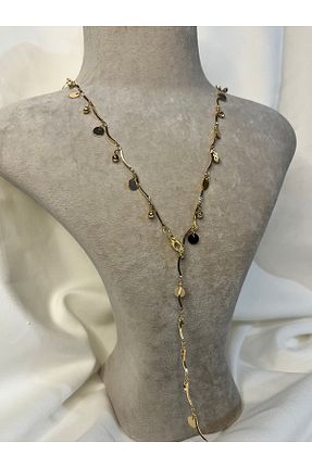 گردنبند استیل ( فولاد ) زرد زنانه Fam&Co Jewelry - کد 935500058
