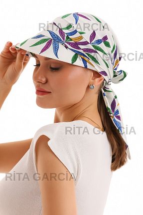 کلاه سفید زنانه پنبه ای Ritagarcia - کد 838696515