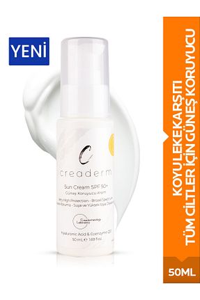 کرم ضد آفتاب صورت SPF 50 + CREADERM - کد 452089647