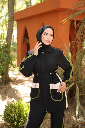 ست گرمکن حجاب مشکی زنانه رگولار Wovi Moda - کد 851197589
