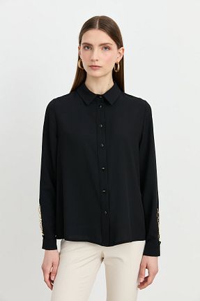 بلوز حجاب مشکی زنانه رگولار Nihan - کد 935550962