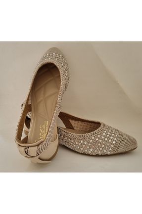 بابت بژ زنانه پارچه ای MİSS PABUÇİ - کد 935641599