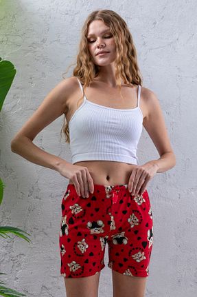 پائین تنه راحتی قرمز زنانه %100 پنبه GİYSA - کد 935540496