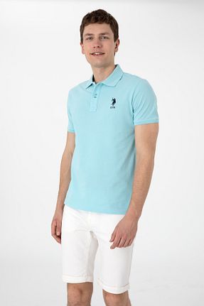 پولوشرت آبی مردانه پنبه ای U.S. Polo Assn. - کد 935585535