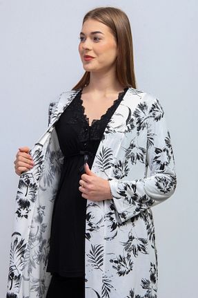 ست لباس راحتی بارداری مشکی زنانه پنبه ای ByLohusa - کد 89426200
