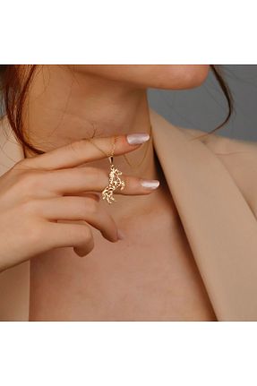 گردنبند نقره زرد زنانه 925 عیار ALTINTEMAS - کد 935591603
