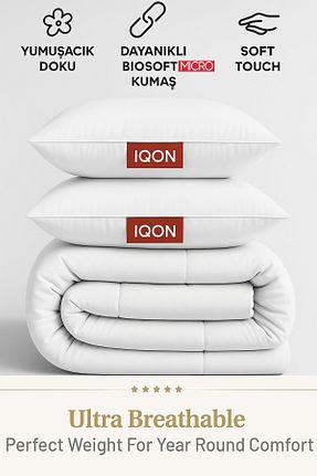 لحاف دونفره سفید 195 x 215 İQON - کد 934167395