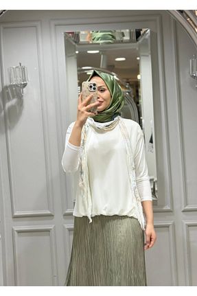 ست بالاتنه و پائین تنه نباتی زنانه بافتنی FUAT GÜRSEN - کد 935636395