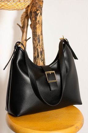 کیف دوشی مشکی زنانه چرم مصنوعی HONEY BAG - کد 925712852