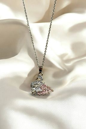 گردنبند استیل ( فولاد ) طوسی زنانه استیل (فولاد) Elifsu Jewelry - کد 935729379