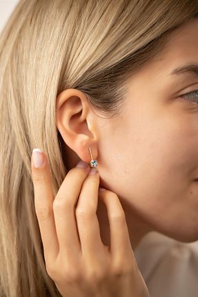 گوشواره نقره صورتی زنانه 925 عیار Ninova Silver - کد 935942780