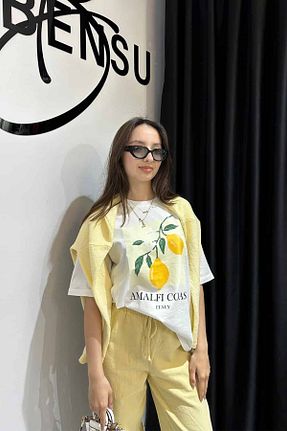 تیشرت سفید زنانه اورسایز ByBensu - کد 935803647