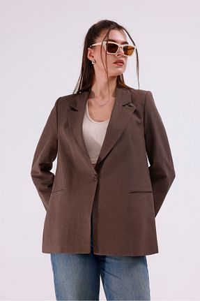 کت خاکی زنانه Relaxed LA PANTE - کد 935725962