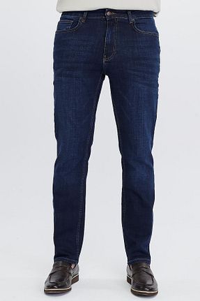 شلوار جین سرمه ای مردانه پاچه لوله تفنگی CEDY DENIM - کد 280729883