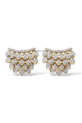 گوشواره استیل (فولاد) زرد زنانه روکش طلا neslyaccessories - کد 934663767