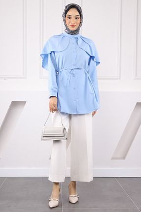 پیراهن حجاب آبی زنانه رگولار İmajButik - کد 935821747