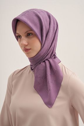 روسری بنفش پنبه پلی استر Aker - کد 888166240