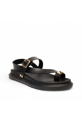 صندل مشکی زنانه پاشنه تخت palatti shoes - کد 935744080