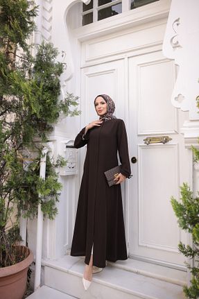 کلاه و ابایا قهوه ای زنانه پلی استر KADEEM - کد 929034371