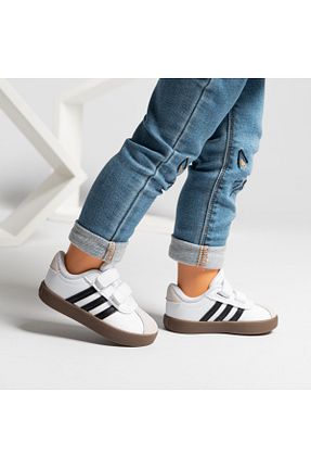 کفش پیاده روی سفید بچه گانه چرم مصنوعی adidas - کد 848141525