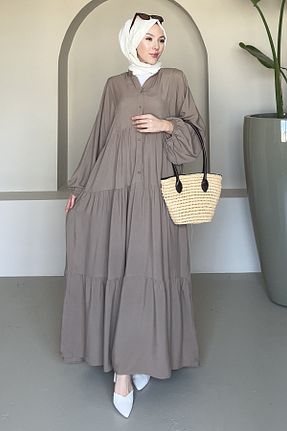 لباس قهوه ای زنانه بافتنی Saklı Butik - کد 936590540