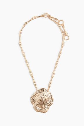 گردنبند جواهر طلائی زنانه روکش طلا H&M - کد 935859184