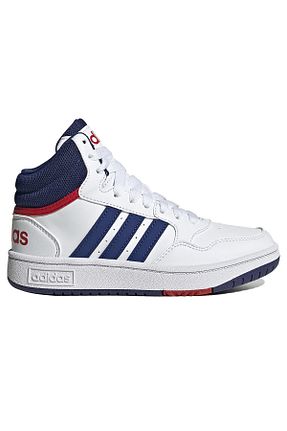 کفش بسکتبال سفید بچه گانه چرم مصنوعی adidas - کد 601799274