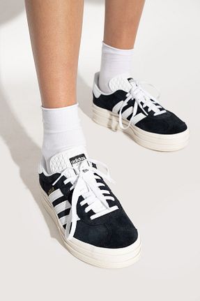 کفش اسنیکر مشکی زنانه بند دار adidas - کد 802021039