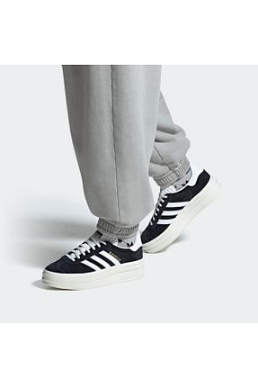 کفش اسنیکر مشکی زنانه بند دار adidas - کد 802021039