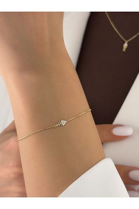 دستبند طلا زرد زنانه 14 عیار KURSHUNI - کد 930366292
